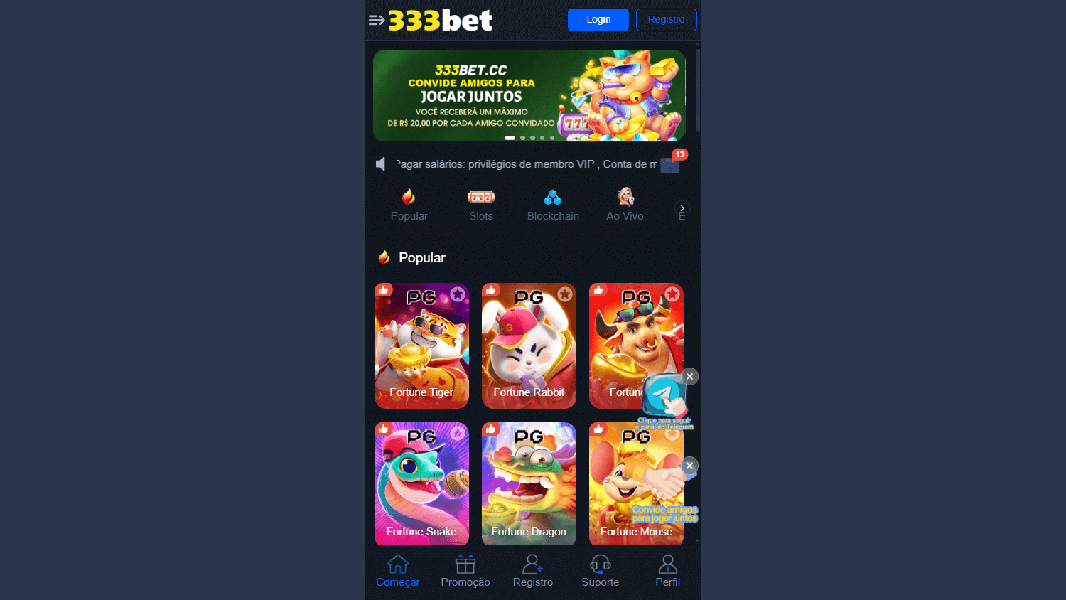 333bet Casino Desktop screenshot
